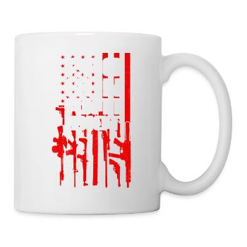 Pro-Waffen, Anti-Idiot - Tasse - Weiß - Rechts