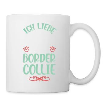 I love Border Collie - Mug - white - Right
