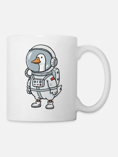 Astronaute de l’Oie de l’Espace - Mug blanc - blanc
