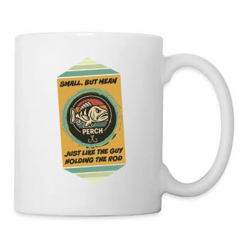 Small but feisty: angler - Mug - white - Right