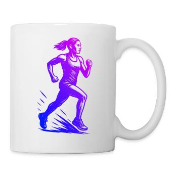 Modern Running Artwork - Mug - white - Right