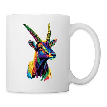 Capricorn Goat Alpine Ibex Capricorn Goats - Mug - white - Right