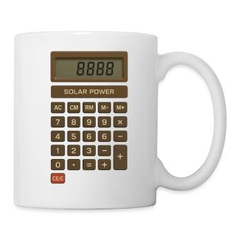 Calculateur d’énergie solaire rétro - Mug blanc - blanc - Droite