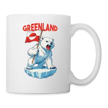 Greenland Is Not For Sale Arctic Polar Bear - Tasse - Weiß - Rechts