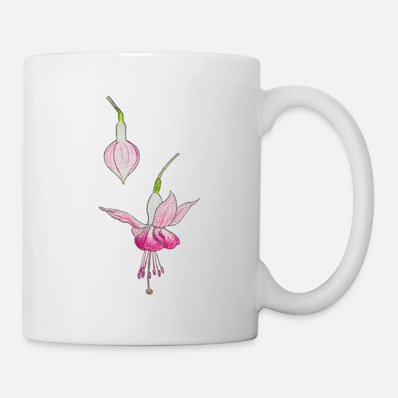 Fuchsia flower - Mug - white