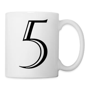 5. ANNIVERSARY. 5 YEARS. 5th ANNIVERSARY - Mug - white - Right