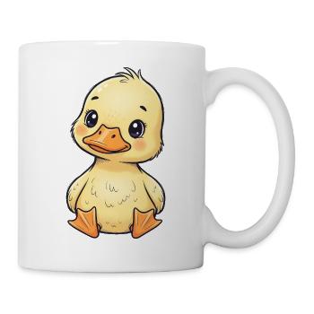 Cute Chick Cartoon on Fabric - Mug - white - Right