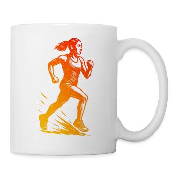 Characterful running design - Mug - white - Right