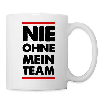 Never without a team - Mug - white - Right
