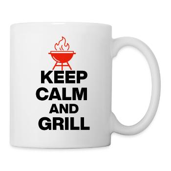 KEEP CALM AND GRILL, FIRE GRILL PARTY MEAT - Mug - white - Right