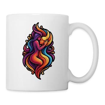 Colorful Love Embrace - Mug - white - Right