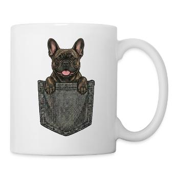 French Bulldog in the Pocket - Cute Dog - Mug - white - Right