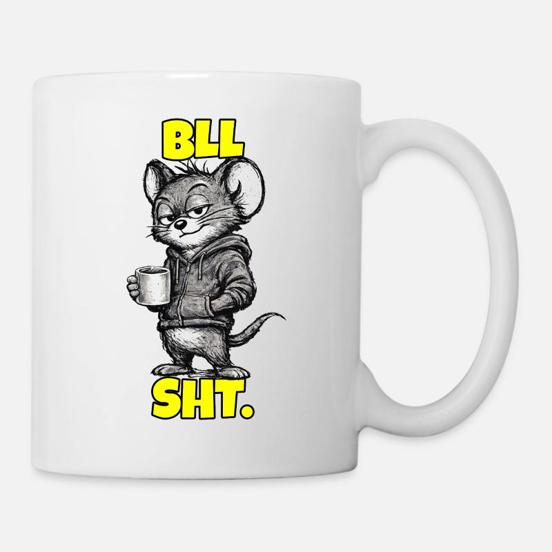 . – Souris au café (sarcasme) - Mug blanc - blanc