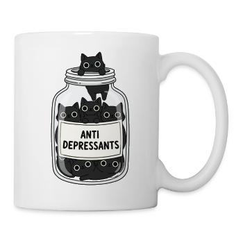 Antidépresseurs Cat Jar - Mug blanc - blanc - Droite