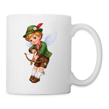 Cupidon bavarois avec arbalète - Mug blanc - blanc - Droite