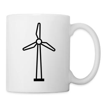 Wind Turbine Energy - Mug - white - Right