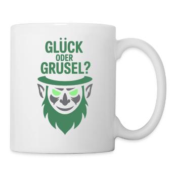 Motif de lutin de chance ou d’horreur - Mug blanc - blanc - Droite