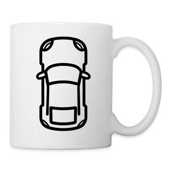 voiture - Mug blanc - blanc - Droite