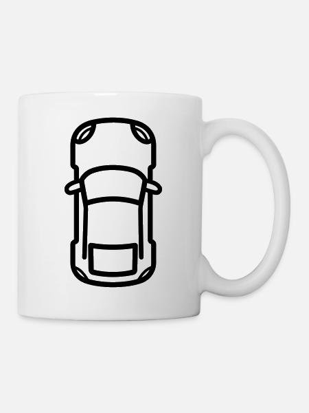 Auto - Tasse - Weiß