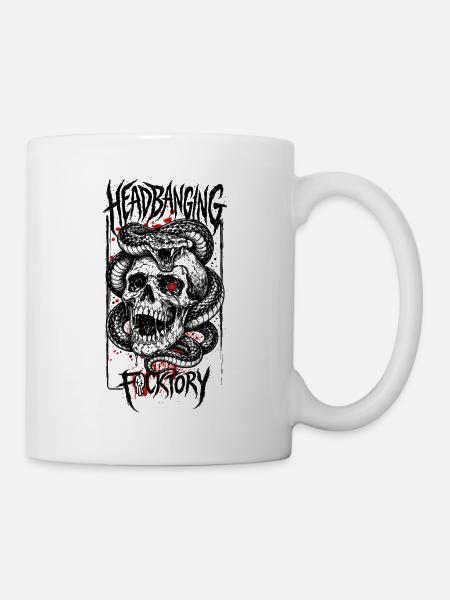 calavera_serpiente - Tasse - Weiß