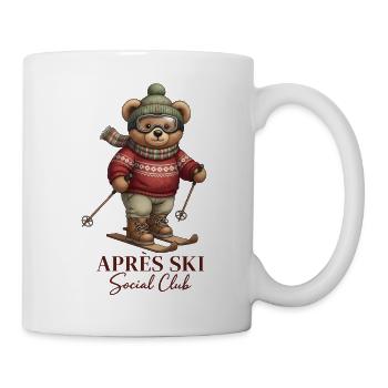 Après Ski Social Club Retro Bear Skiing - Mug blanc - blanc - Droite