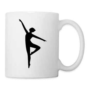 Sport Silhouetten Schatten Schattenfigur - Tasse - Weiß - Rechts