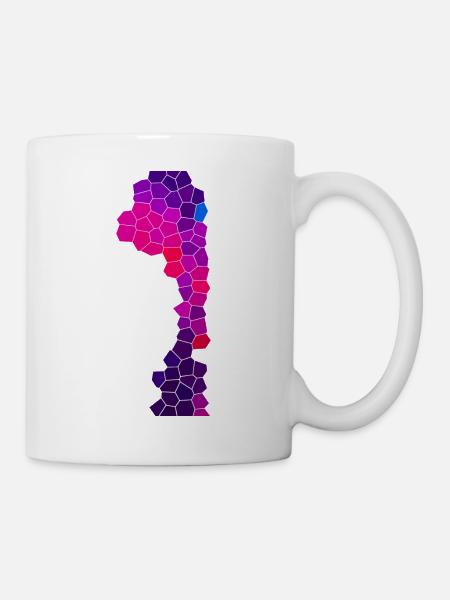 Cyber Purple Flow - Tasse - Weiß