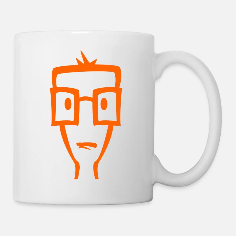 Garçon aux lunettes - Mug blanc - blanc