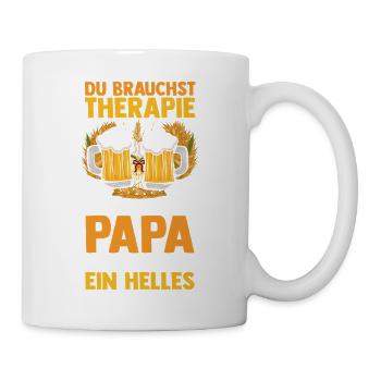 Bière, fête des pères, papa, papa - Mug blanc - blanc - Droite