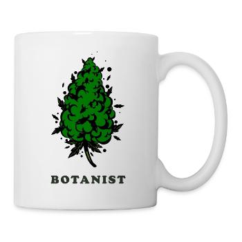 Botaniker. Bud Silhouette - Tasse - Weiß - Rechts