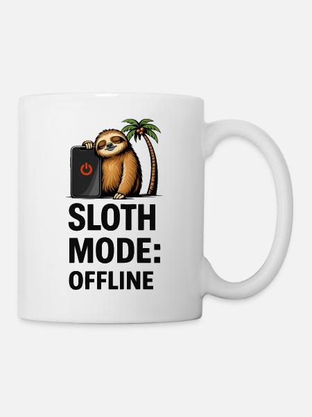 Tragheit Modus offline - Tasse - Weiß