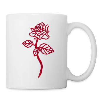 The red rose - Mug - white - Right