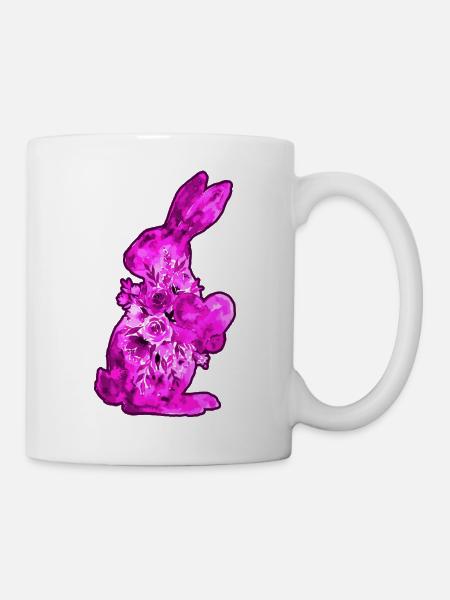 Hase Herz Wasserfarben - Tasse - Weiß