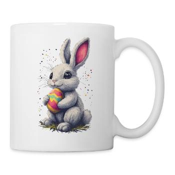 Papa Hase Ostern Osterhase Partnerlook Oster - Tasse - Weiß - Rechts