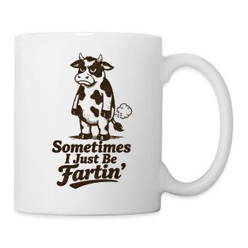 Sometimes I'm just a farting cow. - Mug - white - Right