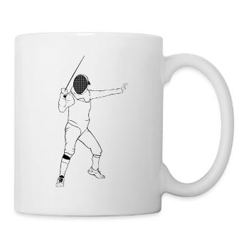 Fencing - Fechten - Fechter - Fechtkampf - Mug - white - Right