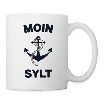 Moin Sylt – Conception d’ancres maritimes - Mug blanc - blanc - Droite