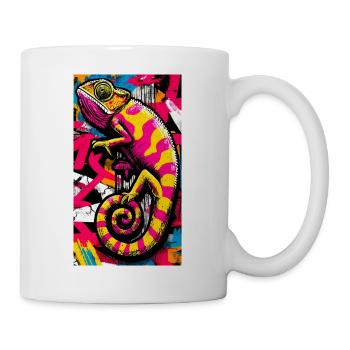 Chamäleon - Tasse - Weiß - Rechts