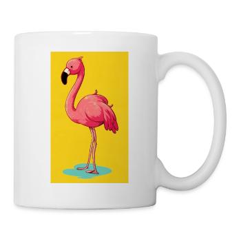 Flamingo - Tasse - Weiß - Rechts