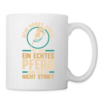 Steckenpferd Hobbyhorse Hobby Horsing - Tasse - Weiß - Rechts