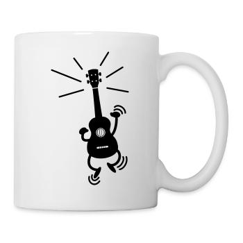Tanzende Ukulele - Tasse - Weiß - Rechts