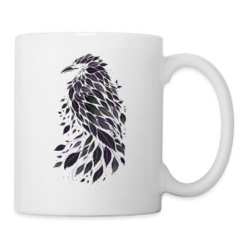 Night Leaf Raven from Purple Leaves - Mug - white - Right