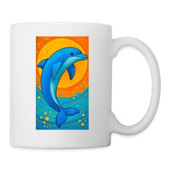 dauphin - Mug blanc - blanc - Droite