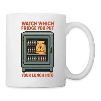 Fake Lab Refrigerator | Microbiology Humor - Mug - white - Right