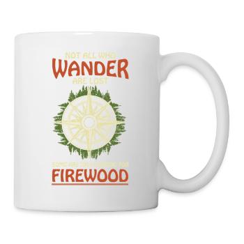 Wanderer Compass Forest Tee Outdoor Hiking - Mug - white - Right