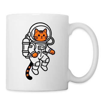 cat in space - Mug - white - Right