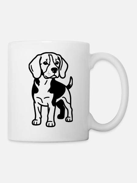 Beagle Dog - Tasse - Weiß