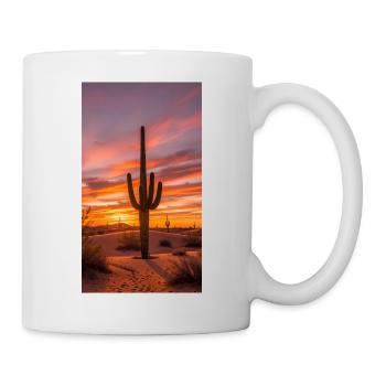 Cactus Desert Arizona Nature Sunset - Mug - white - Right