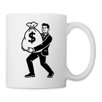 argent - Mug blanc - blanc - Droite