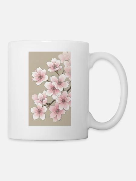 Sakura Kirschblüte - Tasse - Weiß